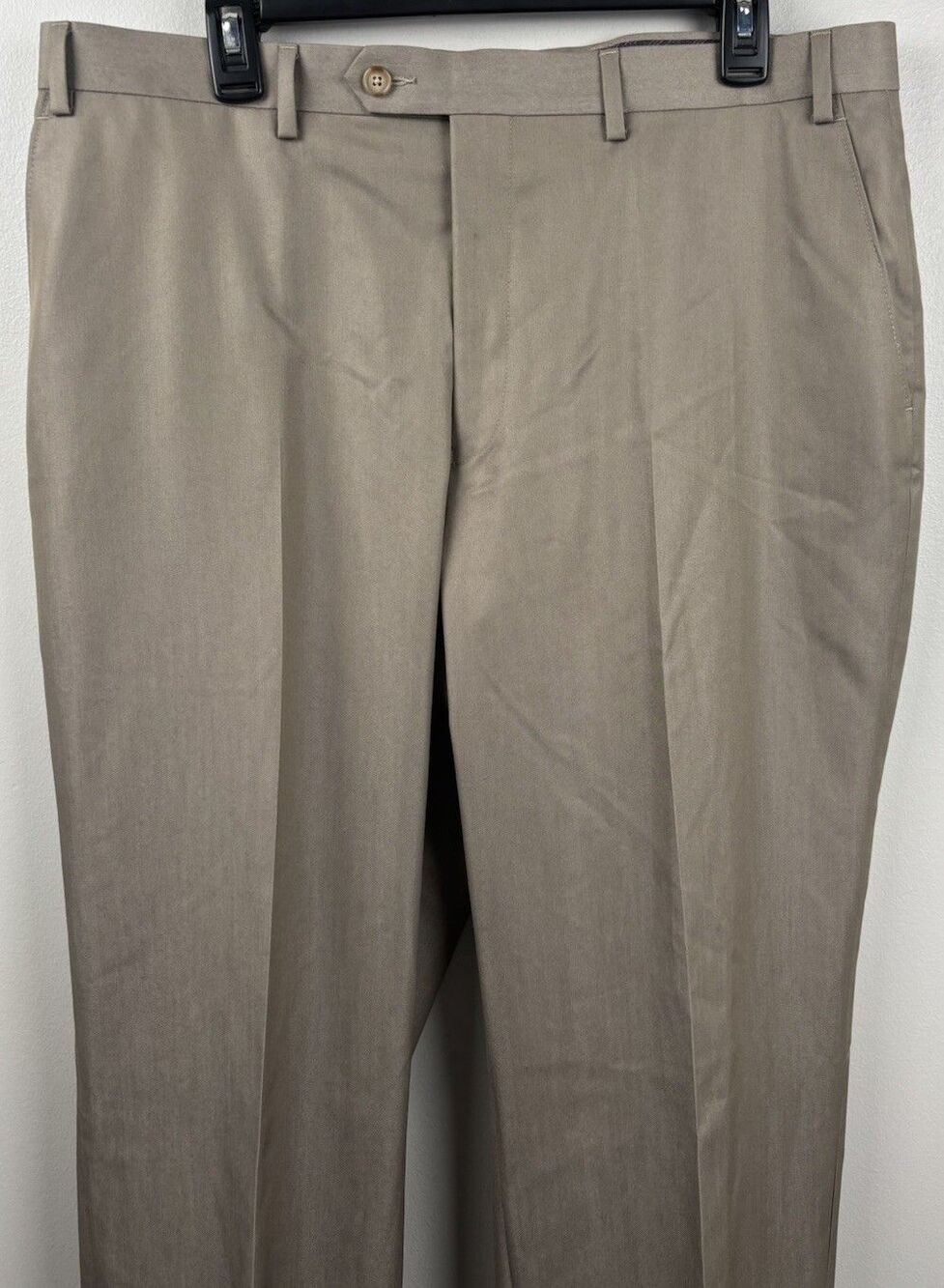 Sean John Mens Suit Dress Pants New 37” X 30” Tan Classic NWT Pleated And Cuffed